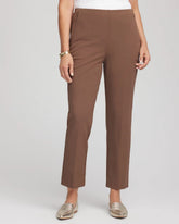 Chico's Lightweight Juliet Straight Ankle Pants DRIED MUSHROOM