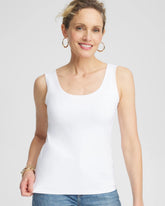 Chico's Microfiber Tank OPTIC WHITE
