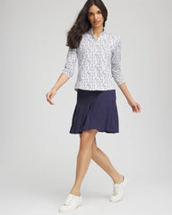 Chico's Zenergy® UPF Pleated Skort PASSPORT BLUE