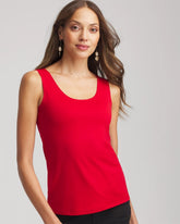 Chico's Microfiber Tank CARMINE RED