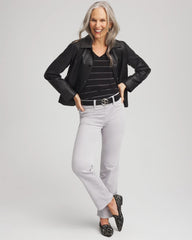 Chico's Touch of Cool™ Lurex Layering Tee BLACK
