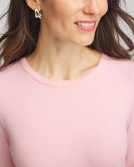 Chico's Mesh-Trim Touch of Cool™ Layering Tee BLUSHED