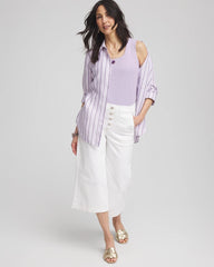 Chico's Contour Cotton™ Square Neck Tank GENTLE LAVENDER