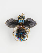 Chico's Beaded Bee Brooch BLACK
