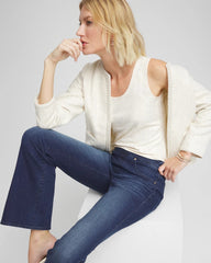 Chico's Foiled Microfiber Tank ENGLISH CREAM