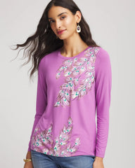 Chico's Foiled Touch of Cool™ Layering Tee GOOSEBERRY