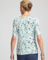 Chico's Touch of Cool™ Elbow-Sleeve Perfect Tee BLUE MENTHE