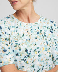 Chico's Touch of Cool™ Elbow-Sleeve Perfect Tee BLUE MENTHE