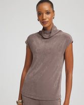 Chico's Travelers™ Mockneck Top DEEP TAUPE