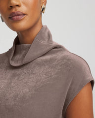 Chico's Travelers™ Mockneck Top DEEP TAUPE