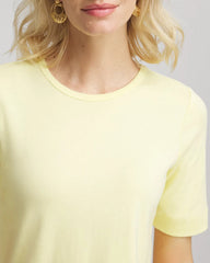 Chico's Classic Fit Pima Cotton Tee BRIGHT YELLOW