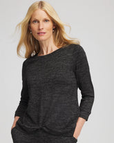 Chico's Zenergy® Twist-Front Top BLACK