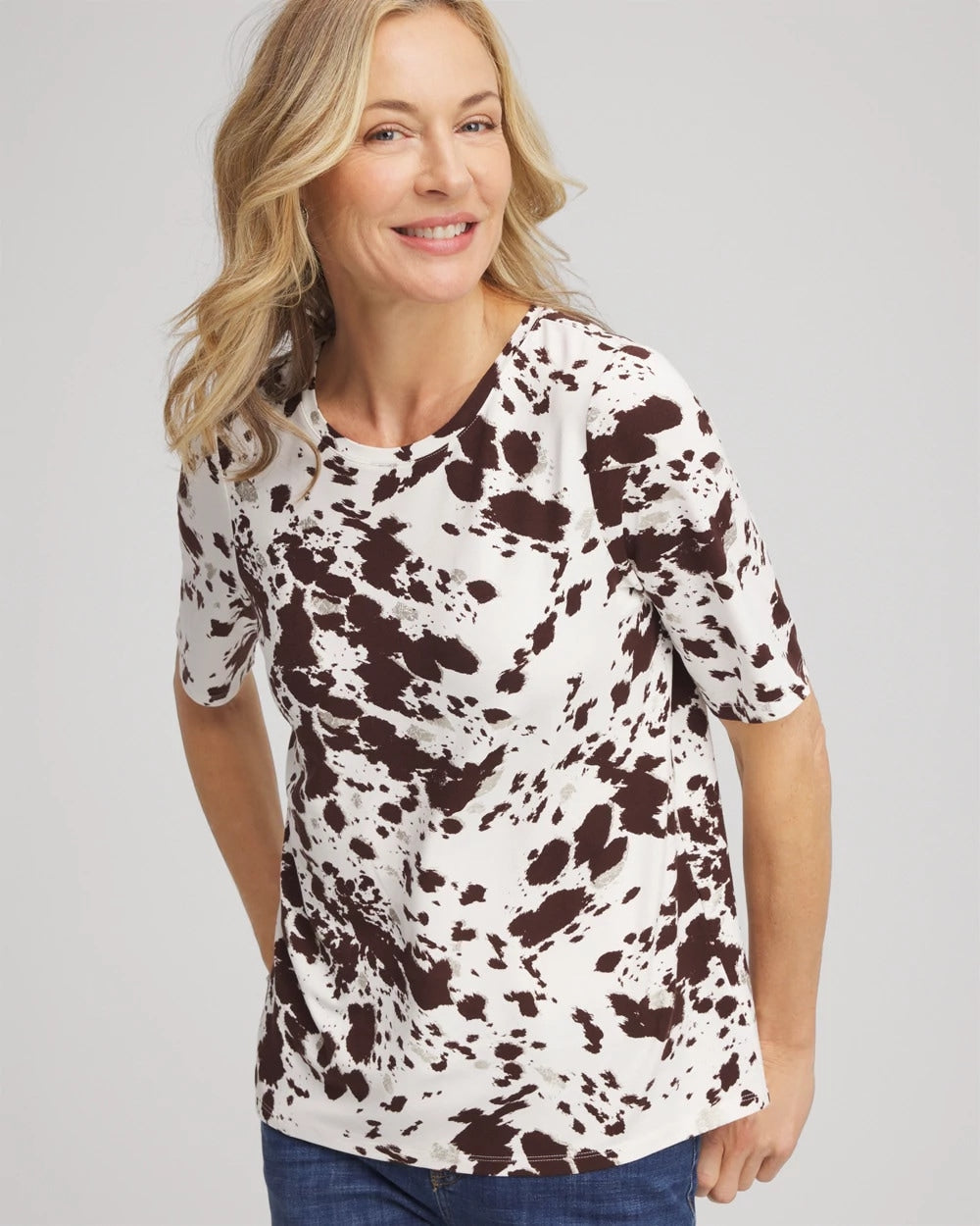 Chico's Touch of Cool™ Pampas Pony Tee ECRU