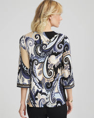 Chico's Travelers™ Paisley V-Neck Tunic CANYON BLUE