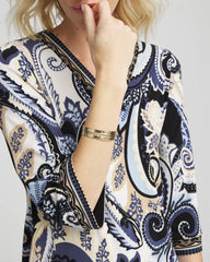Chico's Travelers™ Paisley V-Neck Tunic CANYON BLUE