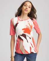 Chico's Touch of Cool™ Elbow-Sleeve Perfect Tee SIESTA ROSE