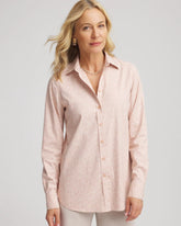 Chico's No Iron™ Feminine Jacquard Shirt ROSE SMOKE