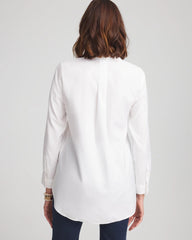 Chico's No Iron™ Floral Stretch Tunic OPTIC WHITE