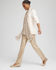 Chico's Button Tunic Sweater ENGLISH CREAM