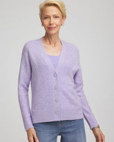 Chico's Shine Boyfriend Cardigan LILAC MIST