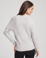 Chico's Shine Boyfriend Cardigan DOVE GRAY
