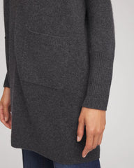 Chico's Cashmere Duster Cardigan DARK GREY