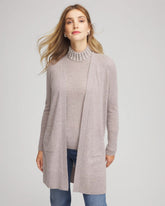 Chico's Cashmere Duster Cardigan TAUPE HEATHER