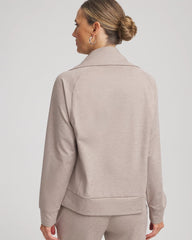 Chico's Zenergy® Cloud Half-Zip Pullover Top ROCKY MOUNTAIN