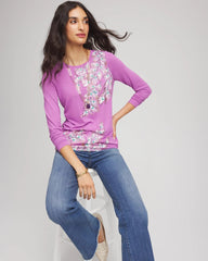 Chico's Foiled Touch of Cool™ Layering Tee GOOSEBERRY