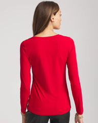 Chico's Touch of Cool™ Layering Tee CARMINE RED