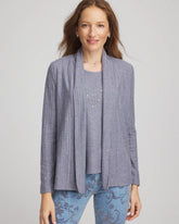 Chico's Cozy Cardigan PASSPORT BLUE