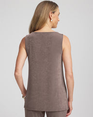 Chico's Travelers™ Classic Side-Slit Tank DEEP TAUPE