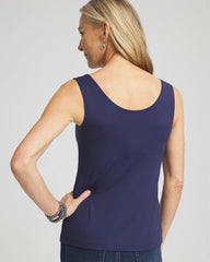 Chico's Microfiber Tank PASSPORT BLUE
