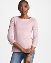 Chico's Pima 3/4 Sleeve Tee SWEET BLOSSOM