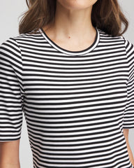 Chico's Touch of Cool™ Elbow-Sleeve Tee BLACK