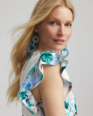 Chico's Touch of Cool™ Flutter Sleeve Tee ALABASTER