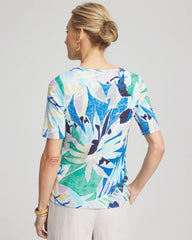 Chico's Pima Short Sleeve Everyday Tee ALABASTER