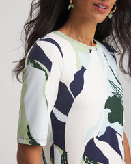 Chico's Touch of Cool™ Elbow-Sleeve Perfect Tee SAGE MEADOW