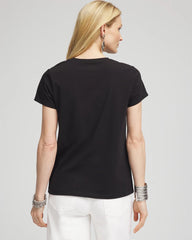 Chico's Perfect Crewneck Tee BLACK