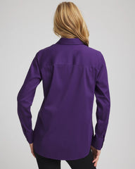 Chico's No Iron™ Stretch Shirt PURPLE ELIXIR