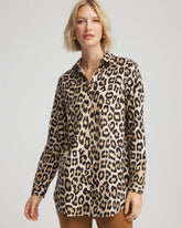 Chico's No Iron™ Animal-Print Tunic SAND