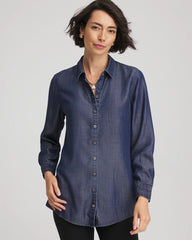 Chico's Tencel™ Classic-Fit Denim Tunic ROSARIO INDIGO