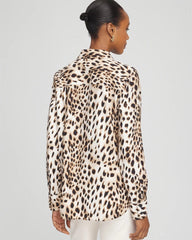 Chico's No Iron™ Animal Print Shirt CARAMEL APPLE