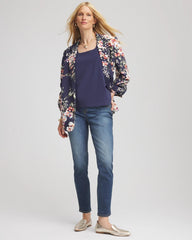 Chico's Pull-On Slim Ankle Jeggings SANTORINI INDIGO