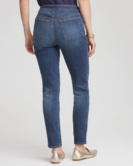 Chico's Pull-On Slim Ankle Jeggings SANTORINI INDIGO