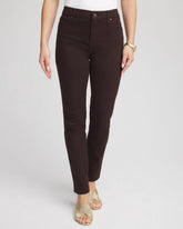 Chico's Girlfriend Slim Ankle Jeans COCOA BEAN