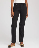 Chico's Girlfriend Slim Full-Length Jeans BLACK