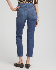 Chico's Girlfriend Slim Cropped Jeans MARIA INDIGO