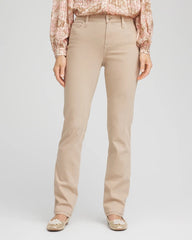 Chico's Girlfriend Slim Full-Length Jeans CHAMPAGNE FIZZ