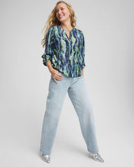 Chico's Pull On Wide Jean DELPHINIA INDIGO